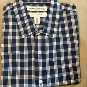 New Amazon Essentials Plaid Shirt Size XXLARGE